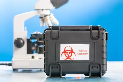 Identification of pathogenic microbes and viruses Foto stock