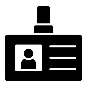 Identification Vector Icon Design Illustration Stock Illustration