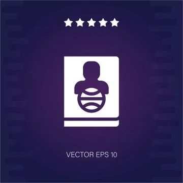 Identification vector icon Stock Illustration