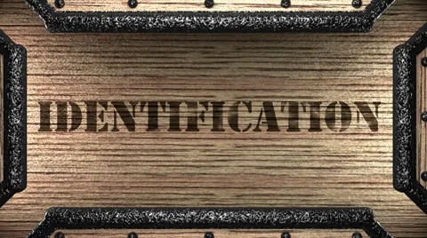 Identification on wooden stamp Vídeo Stock 8655577