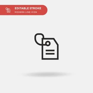 Identifier Simple vector icon. Illustration symbol design template for web mo Stock Illustration