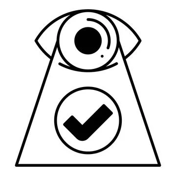 Identify Dualtone Icon Stock Illustration