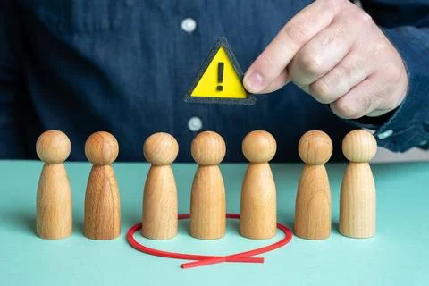 Identify the risk group. Vulnerable population group exposed to risk. Epide.. Stock Photos