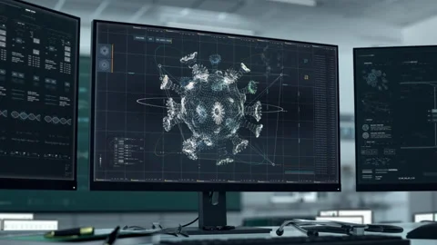 Identifying the deadly sars-cov-2 virus sickness after the cellular analysis Stock Footage 218611793