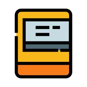Identifying document showing personal information and security Stock Illustration