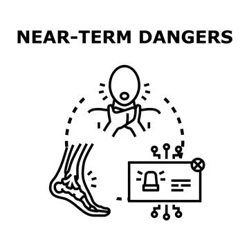 Identifying immediate risks and emergency hazard notifications Stock Illustration