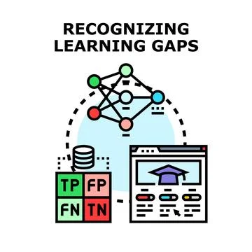 Identifying learning gaps in machine learning education analytics Stock Illustration