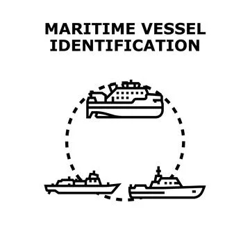 Identifying maritime vessels for navigation and security systems Stock Illustration