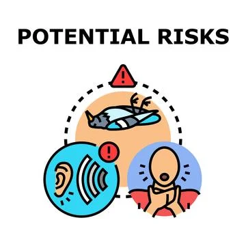 Identifying potential risks and environmental hazards Stock Illustration