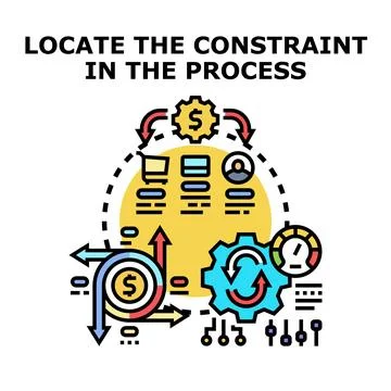 Identifying process constraints for business workflow optimization イラスト素材