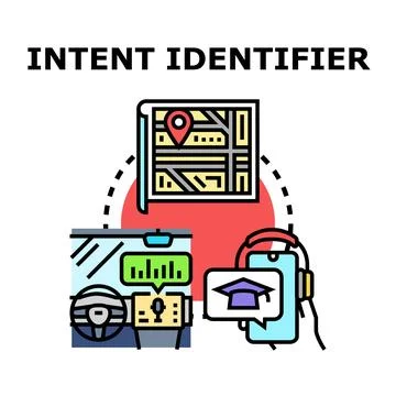 Identifying user intent through digital technology devices Stock Illustration