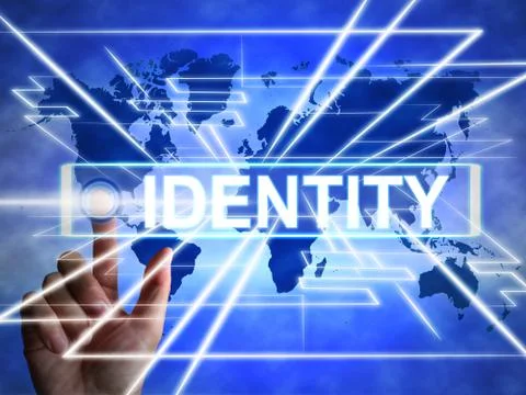 Identity access means verification and authentication control - 3d illustrati Illustrazione stock