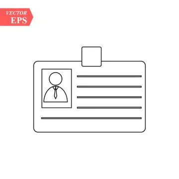 Identity, Badge, vector best flat icon on white background , EPS 10 Stock Illustration