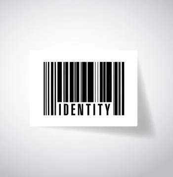 Identity barcode ups code illustration design Stock Illustration