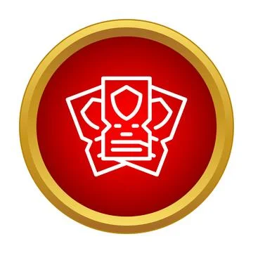 Identity card and document proving security icon イラスト素材