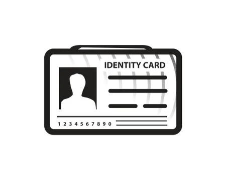Identity card icon Stock Illustration