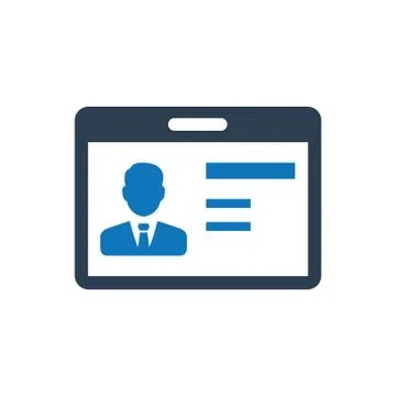 Identity Card Icon Stock Illustration