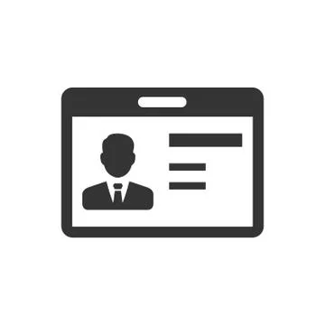 Identity Card Icon Illustrazione stock