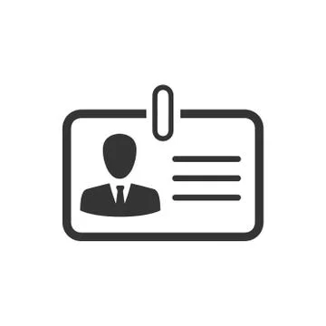 Identity Card Icon Illustrazione stock