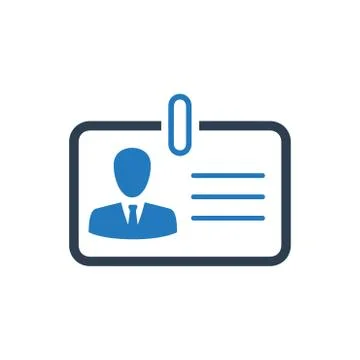 Identity Card Icon Stock Illustration