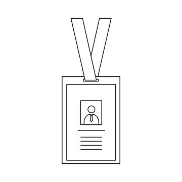 Identity card icon Stock-Illustration