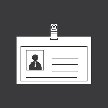 Identity card icon Stock Illustration