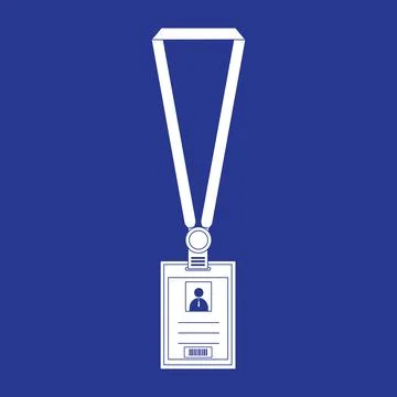 Identity card icon Stock Illustration