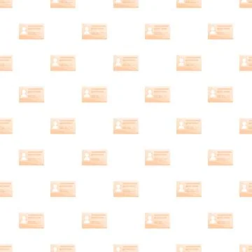 Identity card pattern creating a seamless background illustration Stock Illustration