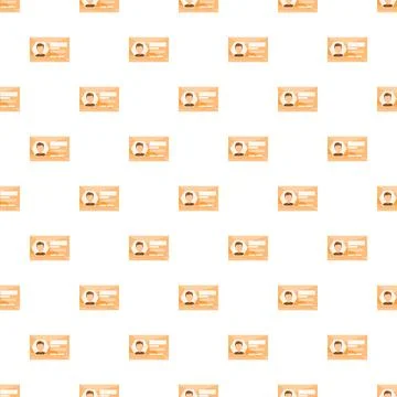 Identity cards pattern for personal identification and access control Stock Illustration