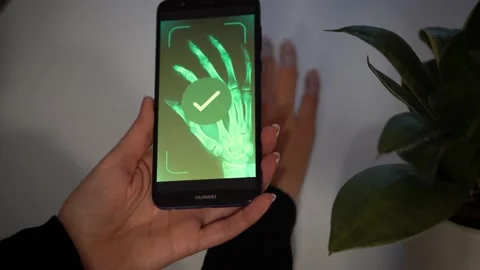 Identity Confirmation Through Hand's Under Skin Chip Stock Footage 152795148