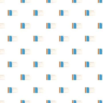 Identity document cards repeating across a white background Stock Illustration