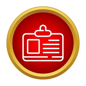 Identity document for staff access and security control Stock Illustration