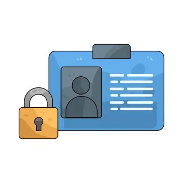 Identity Lock illustration Stock Illustration