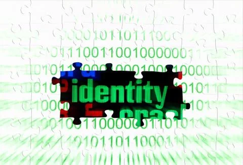 Identity puzzle concept Stock Illustration