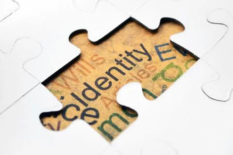 Identity puzzle concept Stock Photos