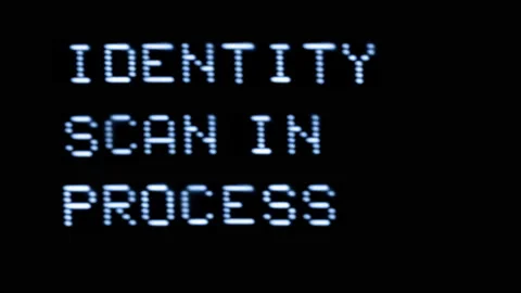 Identity scan in progress in computer type Stock Footage 231790887