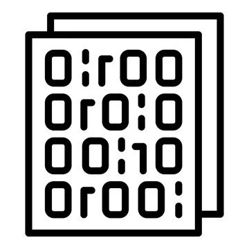 Identity system icon outline vector. Stop fraud Stock Illustration