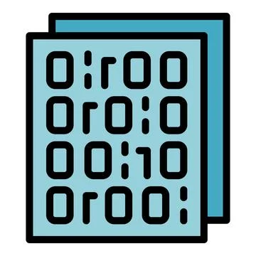 Identity system icon vector flat Stock Illustration