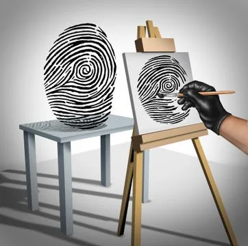 Identity Theft Concept Illustrazione stock