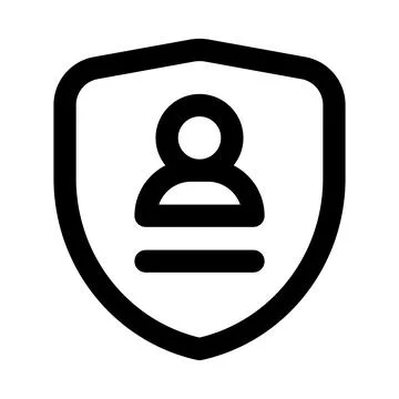 Identity theft protection icon. Editable line icon. Professional and modern.. Stock Illustration
