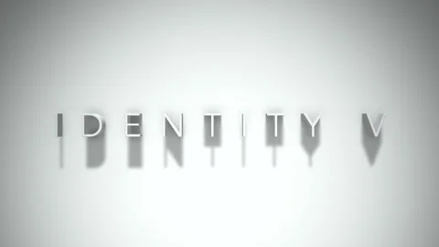 Identity v 3D title animation with shadows on a white background Stock Footage 297517972