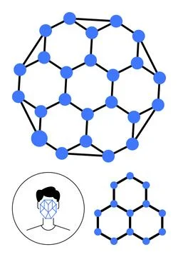 Identity verification, artificial intelligence, cybersecurity, data security, Stock Illustration