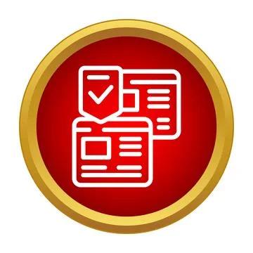 Identity verification check showing document approval process Illustrazione stock