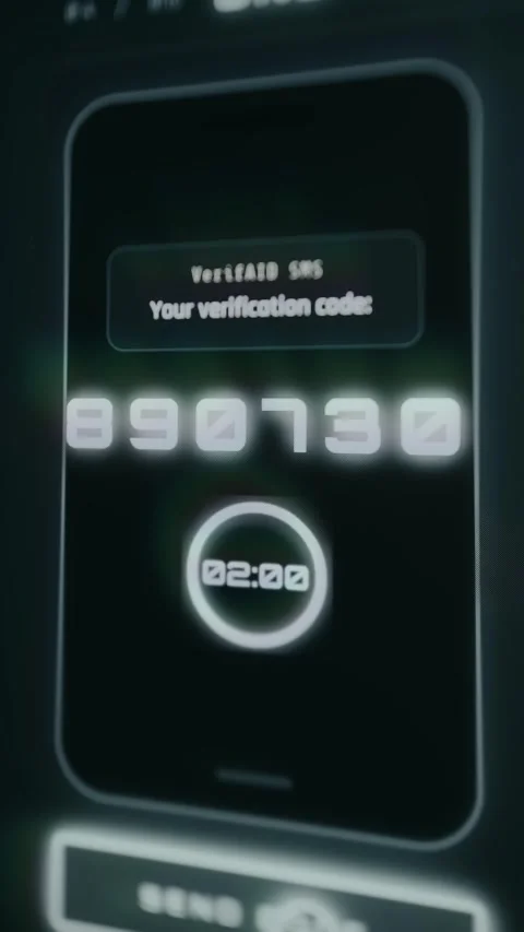 Identity verification system with a one-time passcode Stock Footage 333825415