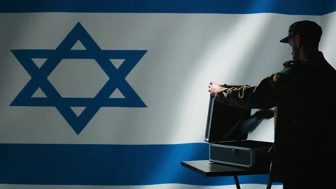 IDF agent maintains air space superiority with radar during Middle East conflict Stock Footage 278249354
