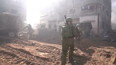 IDF Launches Bold Ground Operation in Gaza Stock Footage 259830499