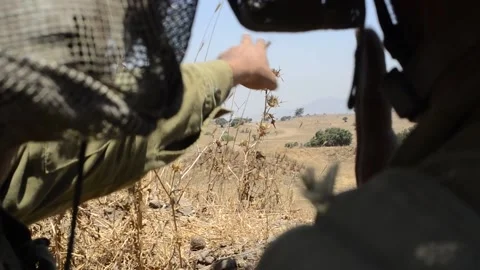 IDF soldiers scoping at targets Stock Footage 168477861