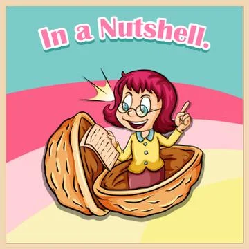 Idiom in a nutshell Stock Illustration