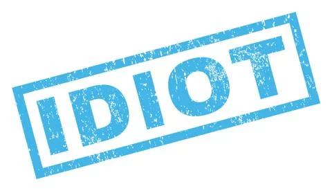 Idiot Rubber Stamp Stock Illustration