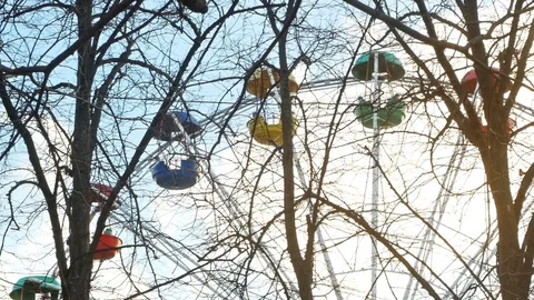 Idle wheel in the park Video stock 82494237